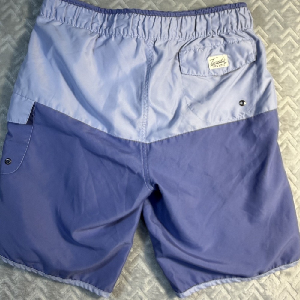 Trunks Swim & Surf Board Shorts Tropical Men's Blue/Purple Size Small - Picture 5 of 5